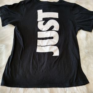 💎boys XL "just do it" black Nike shirt